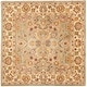 preview thumbnail 4 of 11, SAFAVIEH Heritage Handmade Kaitlyn Traditional Oriental Wool Area Rug 6' Square - Light Green/Beige - Square
