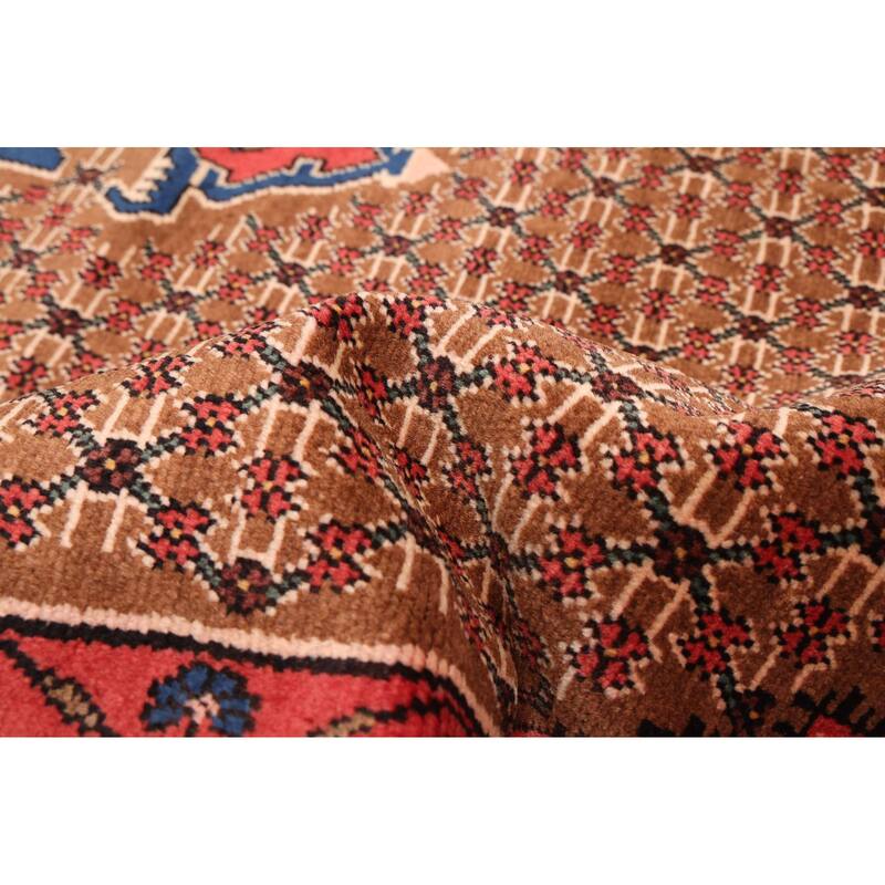 ECARPETGALLERY Hand-knotted Anatolian Vintage Brown Wool Rug - 4'10 x 9'2