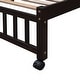 preview thumbnail 12 of 12, Twin Over Full Bunk Bed with Drawers and Wheels, Espresso