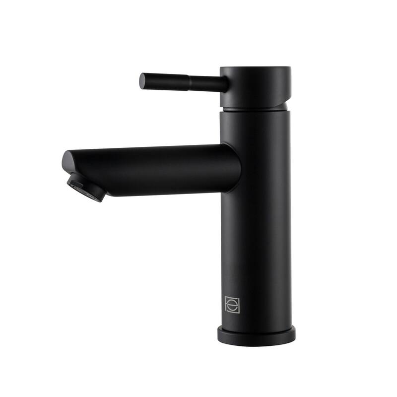 Indigo Home Single Hole Single Handle Bathroom Faucet - Matte Black