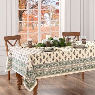 Nomad Harvest Block Print Tablecloth