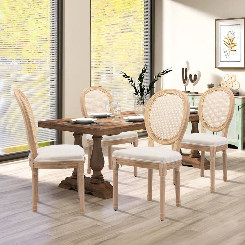 French Dining Chair with Nailhead Trim Set of 6