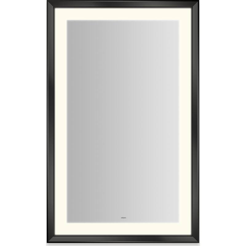 Robern YM2743RPCMD3K Sculpt 27"W x 43"H Rectangular Flat Metal Framed - Matte Black