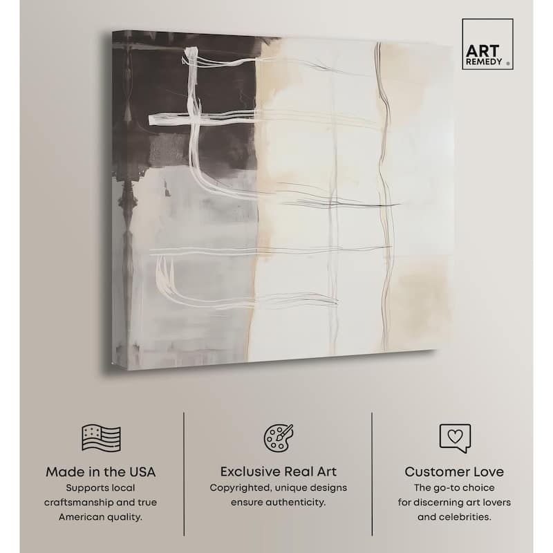 Gestural Glyphs I Canvas by Art Remedy, Gallery Wrapped