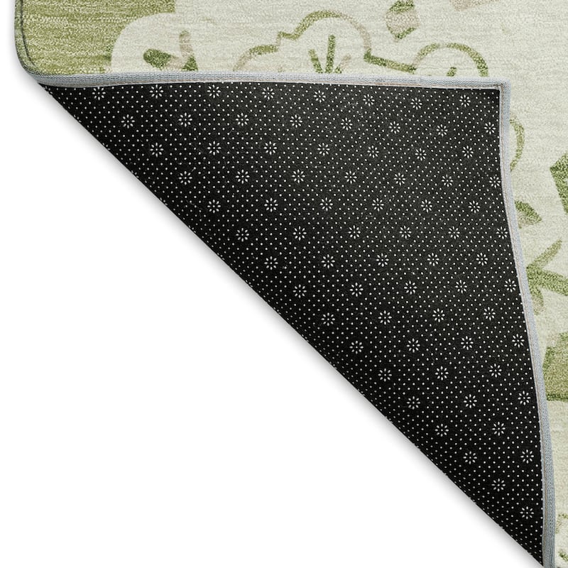 Machine Washable Indoor/ Outdoor Global Motif Chantille Rug