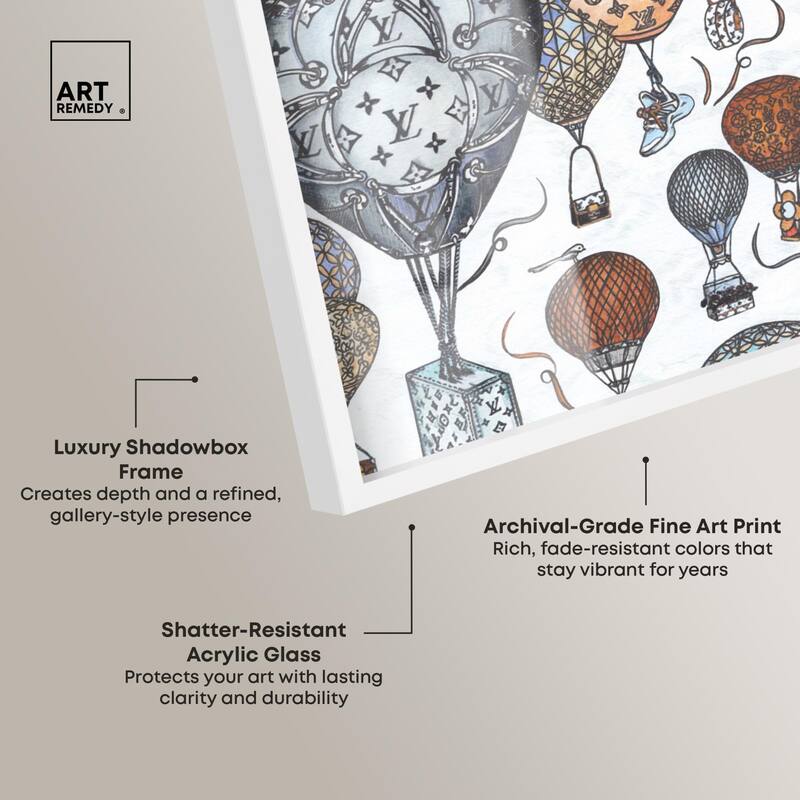 Doll Memories - Fashion Balloons Shadowbox by Art Remedy