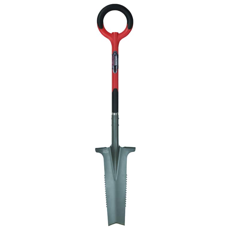 Radius Garden Root Slayer Drain Spade, Red