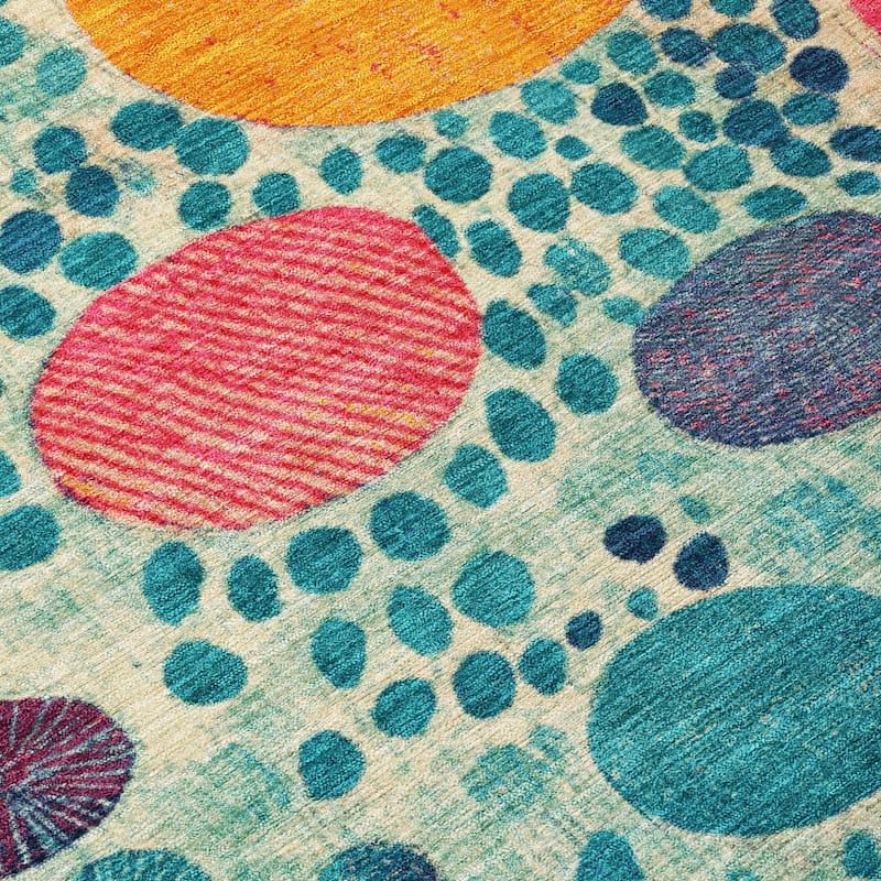 HomeRoots Geometric Transitional Rectangle Outdoor Rug