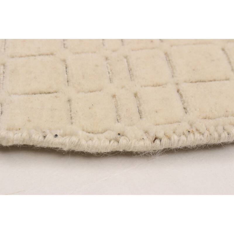 Kashkuli Gabbeh Ivory Rug 3'11" x 3'11" - 3'11 x 3'11