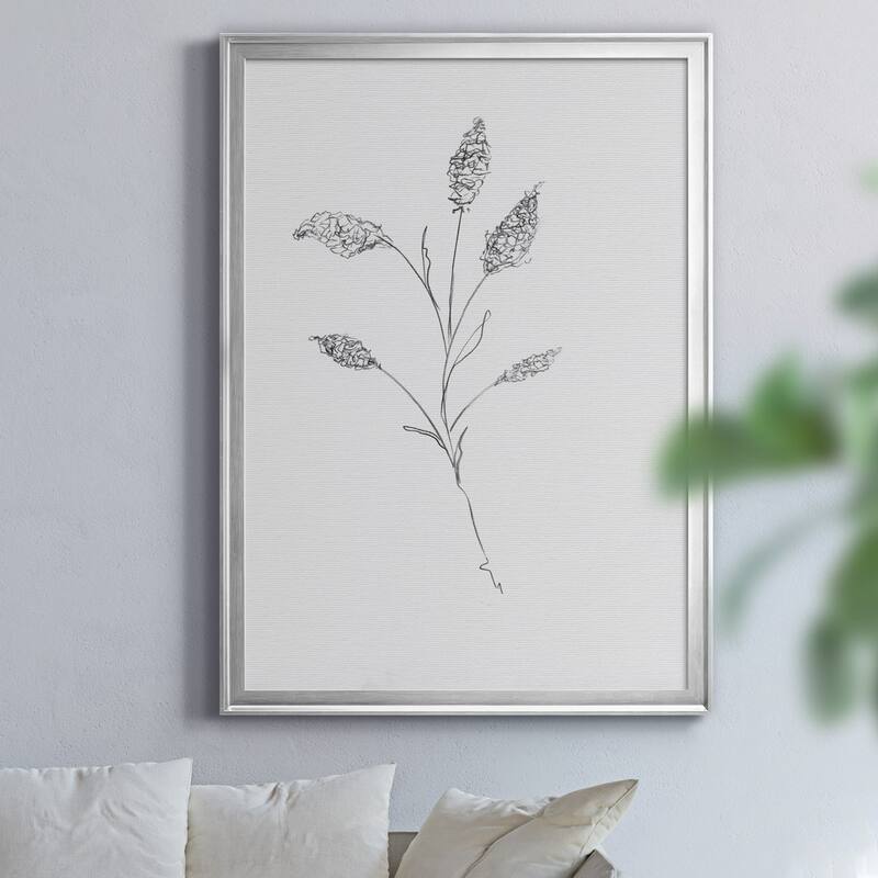 FLORAL SKETCH II Premium Framed Canvas - Ready to Hang