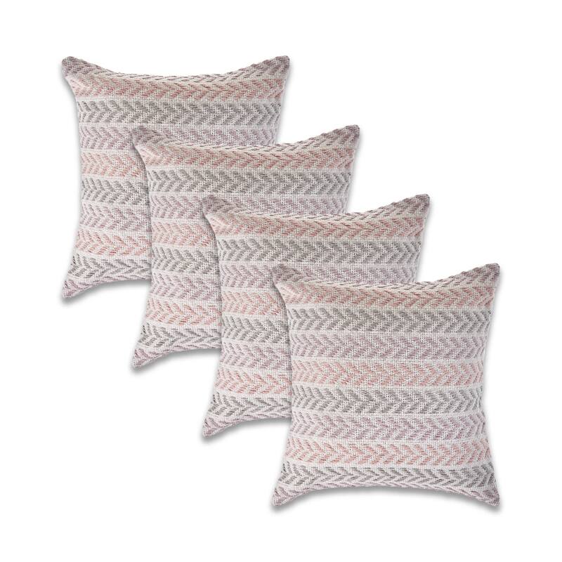 Aquila Farmhouse Striped Cotton Throw Pillow by Sevita