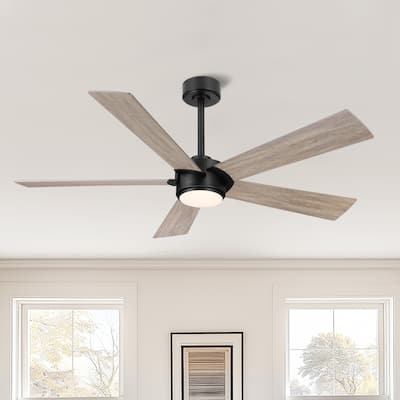 MLiAN 54 In. 5 Blades Indoor LED Ceiling Fan with Remote Control - 54"