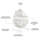 preview thumbnail 11 of 18, Dream On Me Lacy Portable 2 in 1 Bassinet and Cradle