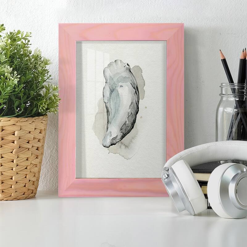 Oysters on the Bay II -Framed Print w/glass-Cherry Red