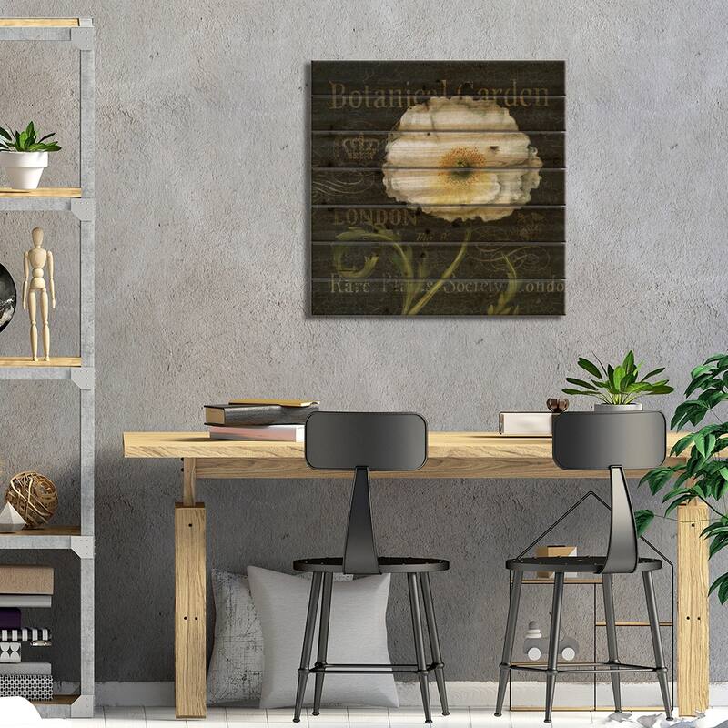 Botanical Garden II - Borderless Print On Wood by Daphne Brissonnet - Multi-Color