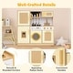 preview thumbnail 19 of 18, Costway Wooden Kids Kitchen Playset Pretend Play Kitchen with Real - See Details