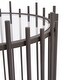 preview thumbnail 3 of 4, Allan Andrews Matte Graphite Iron Rod Side Table - 22.25"H x 17.75"W