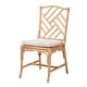preview thumbnail 1 of 9, Rio Modern Bohemian Natural Brown Rattan Dining Chair White, Natural Brown