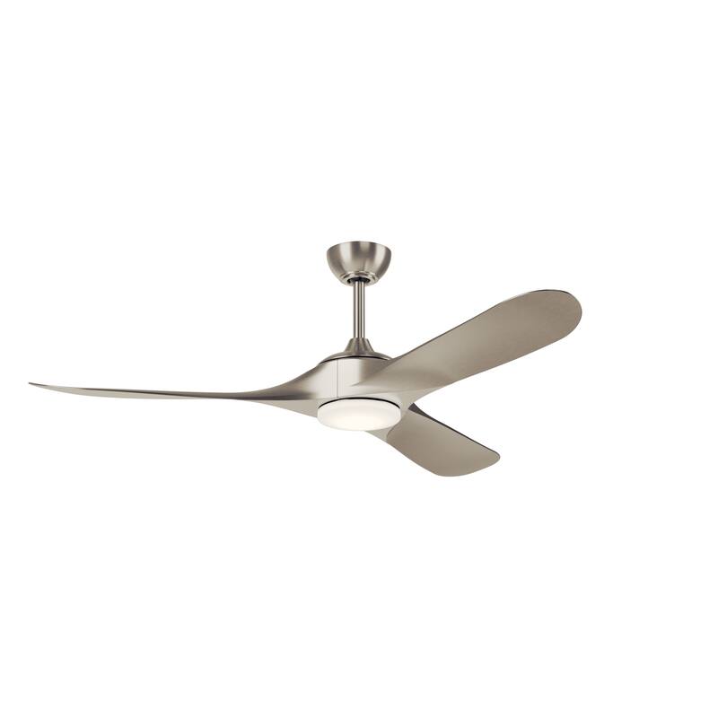 Kichler Lighting Mylo 60 Inch WeatherPlus Ceiling Fan with Satin Etch Cased Opal Glass