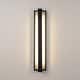 preview thumbnail 5 of 23, Rennnsan Modern Black Rectangular Linear LED Outdoor Wall Lights/Sconce Lighting
