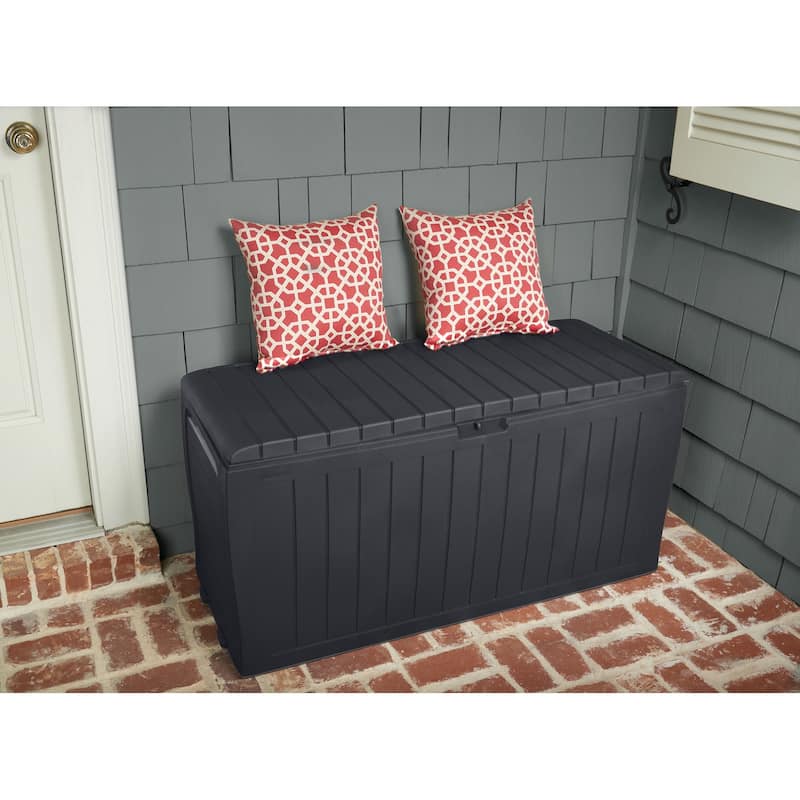 Keter Marvel Plus 71 Gallon Durable Resin Outdoor Storage Deck Box For