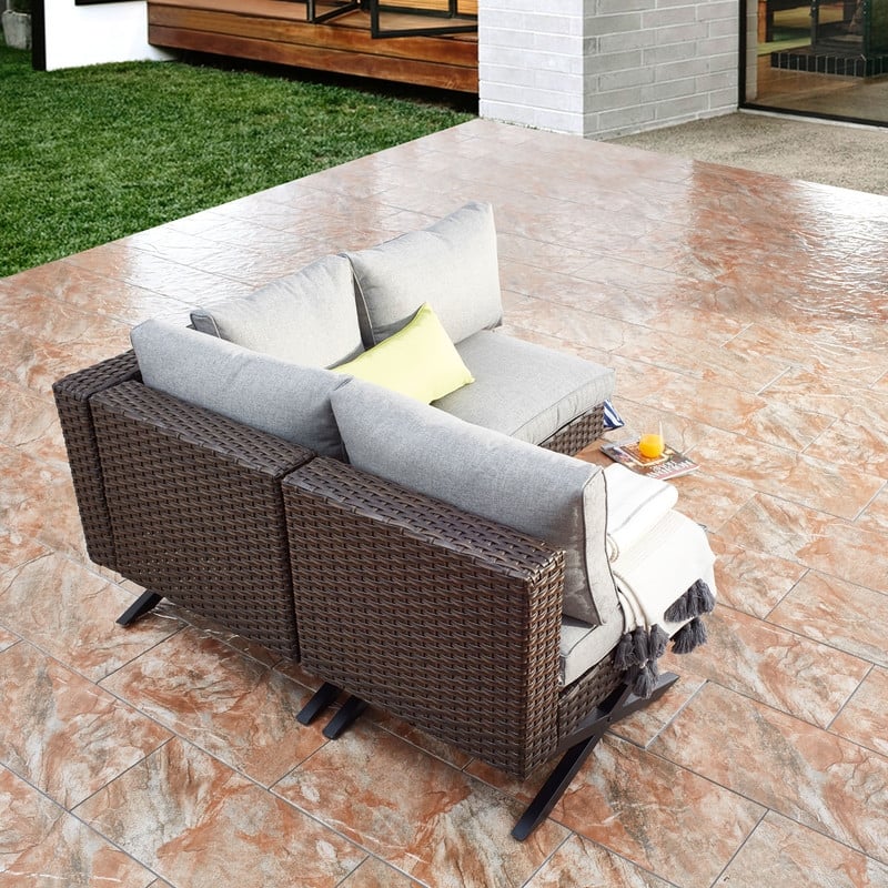 Patio Festival X-Leg 3-Piece Outdoor Sofa