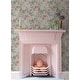preview thumbnail 2 of 7, Disney Princess Blush Watercolor Floral Peel and Stick Wallpaper by RoomMates