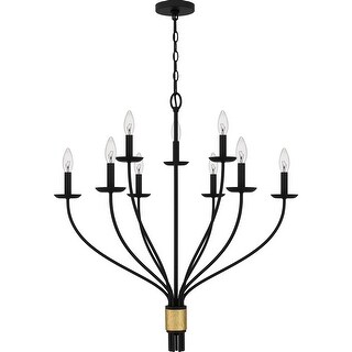 Margaret 9-Light Matte Black Chandelier