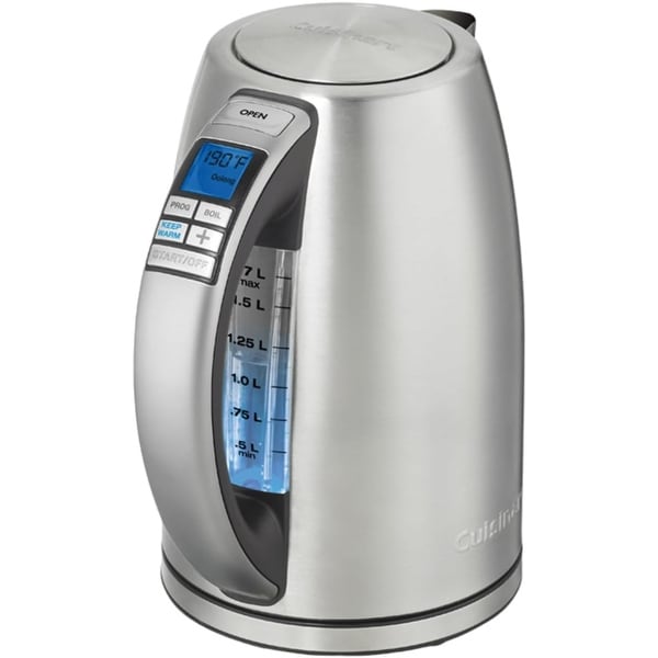 Cuisinart 1.7 Liter Stainless Steel Cordless Electric Kettle with 6 Preset Temperatures White Cpk 17