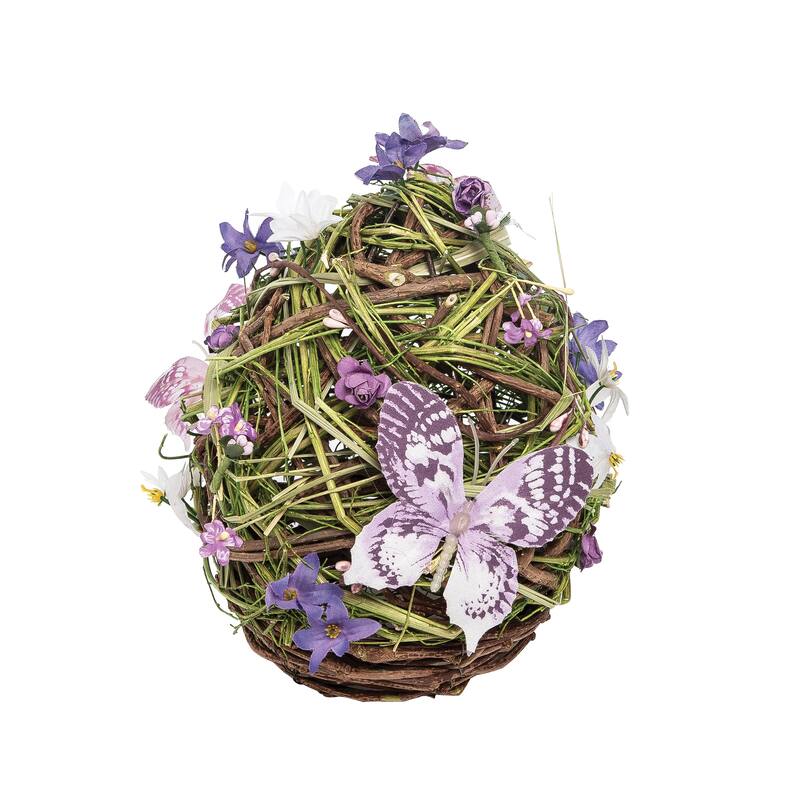5.6" Medium Lavender Egg Easter Figurine