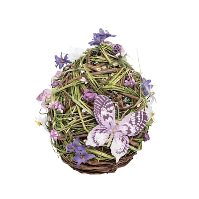 5.6" Medium Lavender Egg Easter Figurine