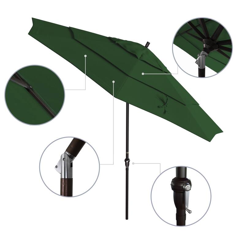 North Bend 11-foot Crank Open Bronze Umbrella by Havenside Home