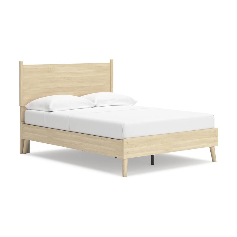 Signature Design by Ashley Cabinella Beige Platform Panel Bed