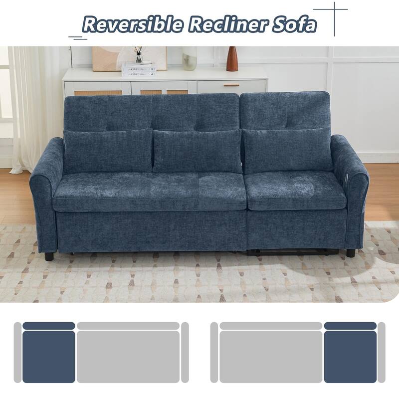 2-in-1 Sofa 82-inch three-person sofa