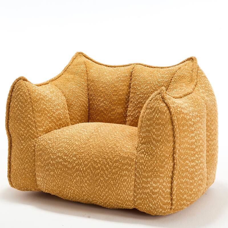 Chenille Lounge Chair with Armrests