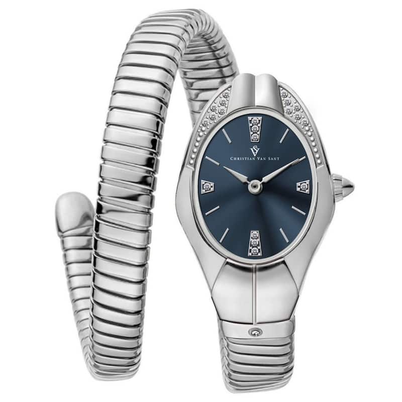 Christian Van Sant Women's Naga Blue Dial Watch - CV0882 - 6 (36)