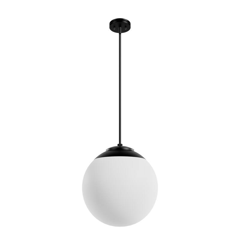 Hunter Hepburn 1 Light Pendant - Kitchen Island, Bedroom, Foyer - Globe, Mid-Century Modern, Art-Deco