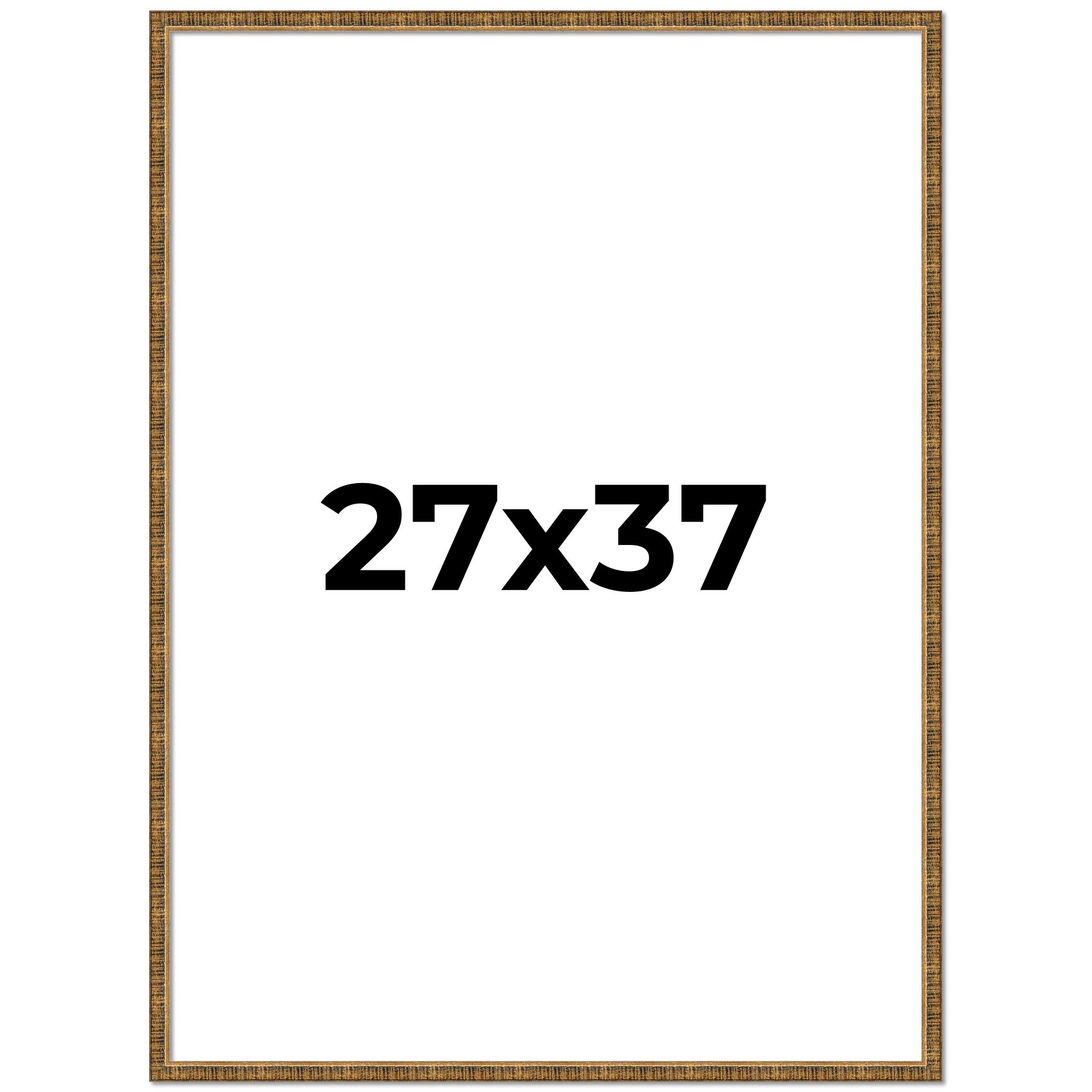 27x37 Frame Gold Kingsley Distressed Solid Wood Picture Frame Width