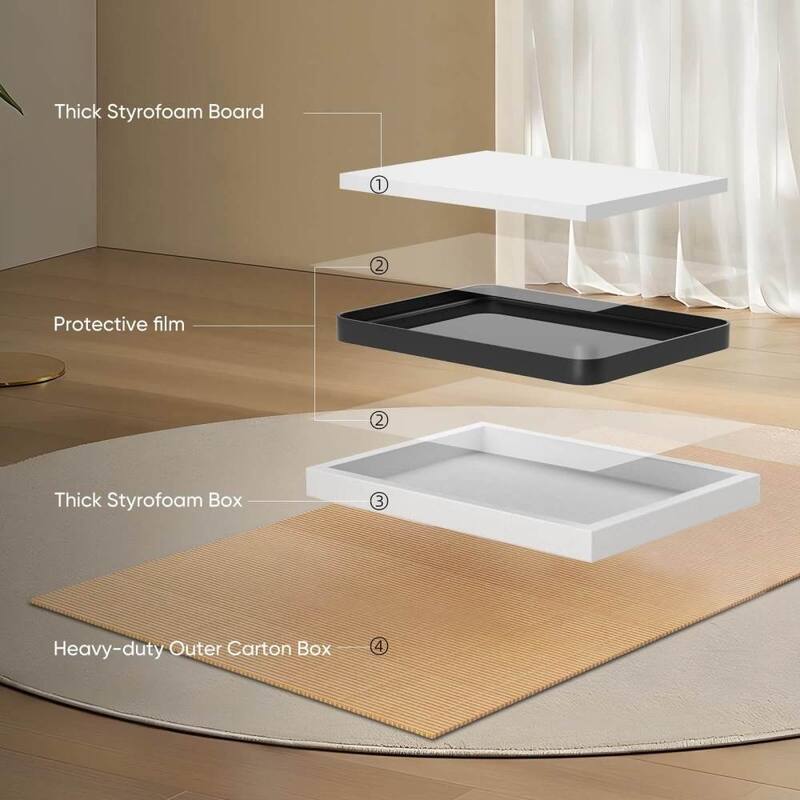 40"×30" Bathroom Mirror Vanity Mirror for Wall - Black