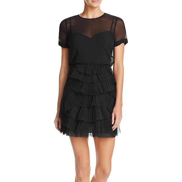 bcbg mixed media dress