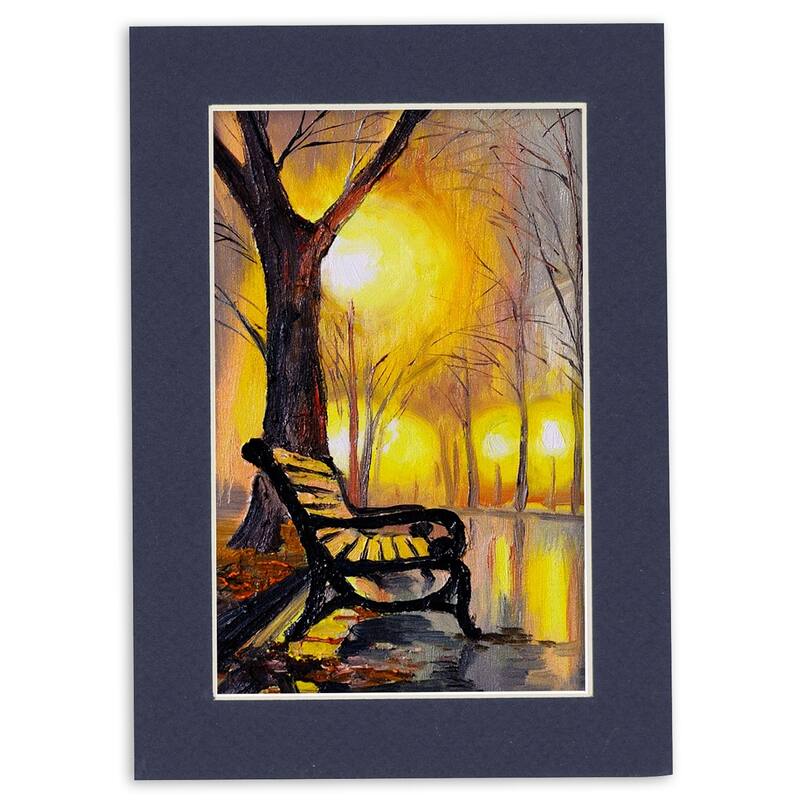 8x10 Mat for 16x20 Frame - Precut Mat Board Acid-Free Navy 8x10 Photo Matte Made to Fit a 16x20 Picture Frame