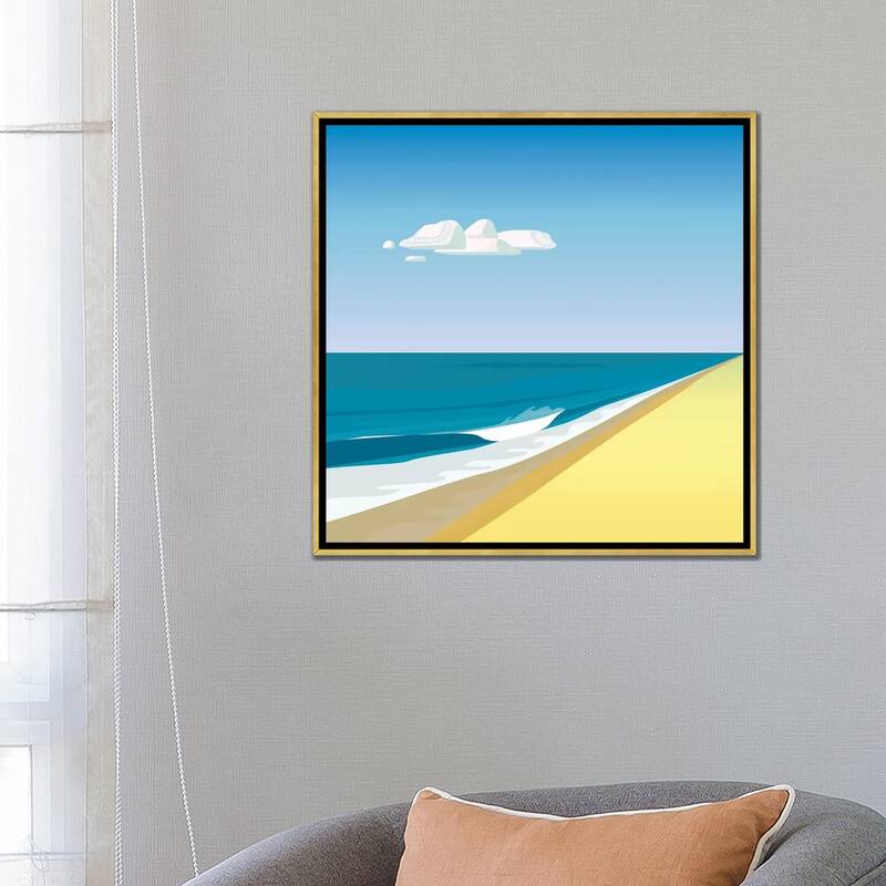 iCanvas "Rothko Beach" by Charles Harker Framed Canvas Print