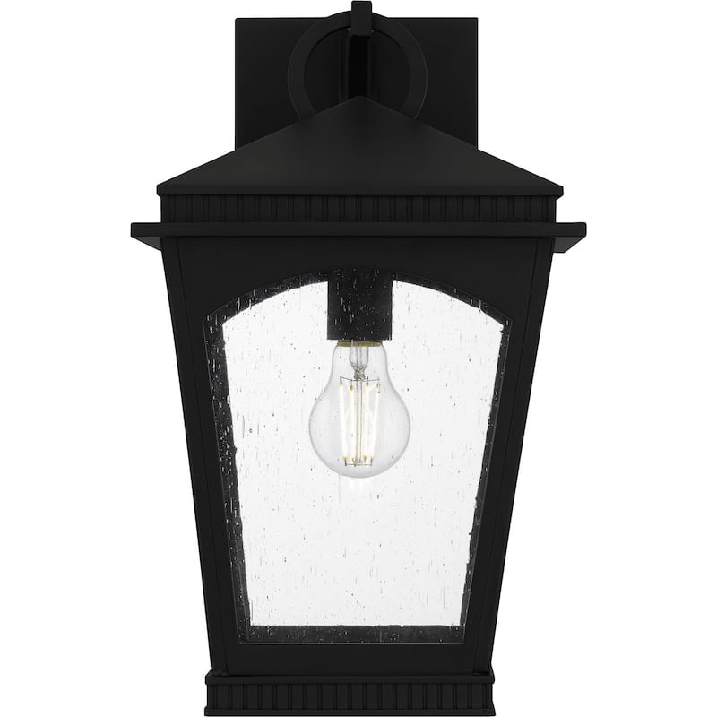 Earth Black Outdoor Wall Lantern from the Huck Collection