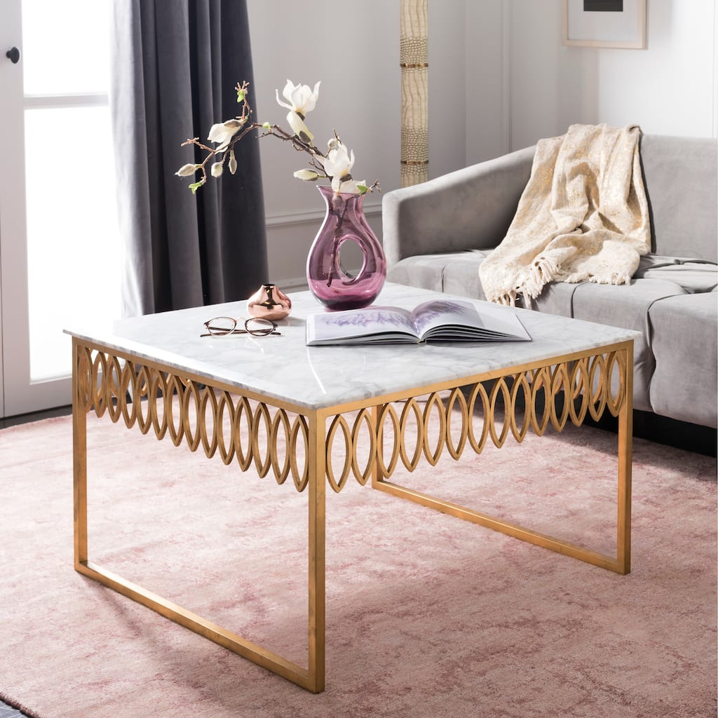 SAFAVIEH Home Natalia Cocktail Table - 31"W x 31"D x 20"H