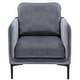 preview thumbnail 44 of 53, Nora Modern Velvet Accent Chair for Bedroom with Metal Legs
