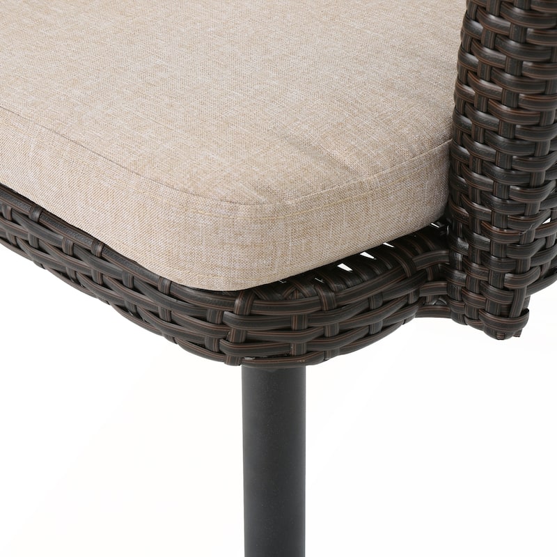 3 PC Wicker Chat Set for Outdoor Intimacy Weather Resistant
