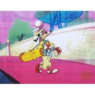 Goofy: How to Play Golf, Limited Edition, Sericel, Disney - Bed