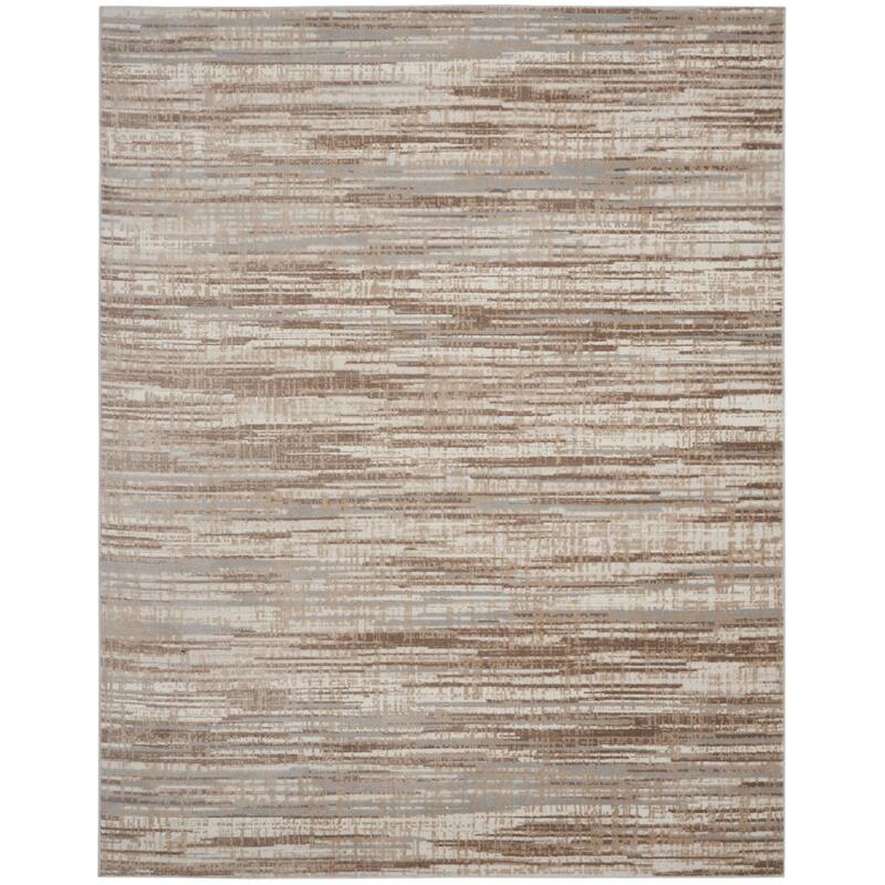 Buve Power Loomed Abstract Modern Non Skid Stain Resistant Low Pile Area Rug By HomeRoots - 144' X '108' X '0.25