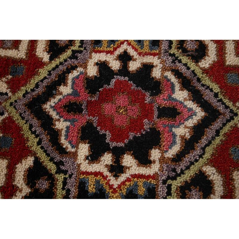 Heriz Serapi Indian Area Rug Handmade Wool Carpet - 3'11"x 5'9"