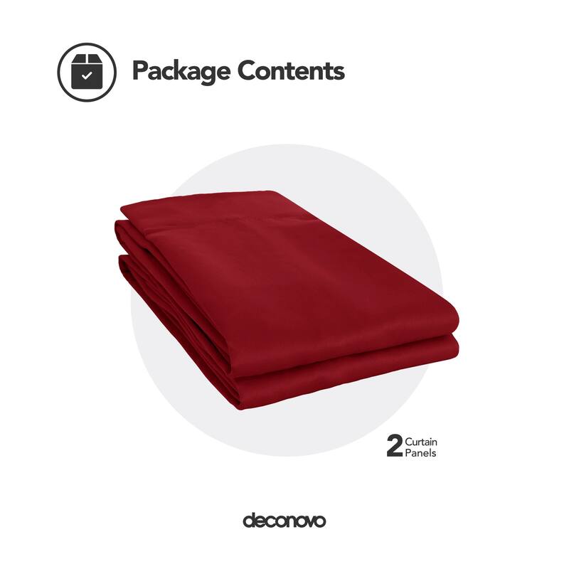Deconovo Square Grommet Curtain Panel Pair(2 Panel)